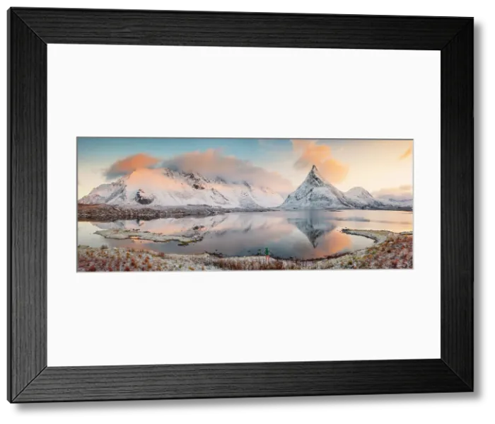 Framed Print : Fredvang mountains Flakstad, Moskenesoya, Nordland, Norway Framed Print : Fredvang mountains Flakstad, Moskenesoya, Nordland, Norway