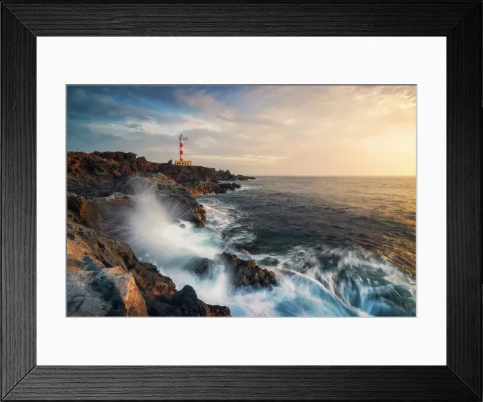 Framed Print : Punta de Abona lighthouse, Arico, Santa Cruz de Tenerife, Tenerife, Canary Islands, Spain