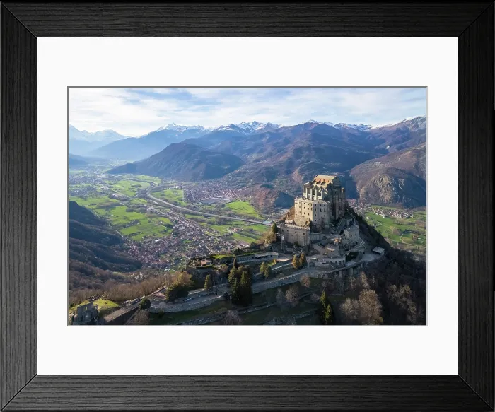 Framed Print : monastery called Sacra di San Michele, symbol of Piedmont region, located on the mount Pirchiriano, Sant'Ambrogio di Torino, Val di Susa, Torino district, Piedmont, Italy Framed Print : monastery called Sacra di San Michele, symbol of Piedmont region, located on the mount Pirchiriano, Sant'Ambrogio di Torino, Val di Susa, Torino district, Piedmont, Italy