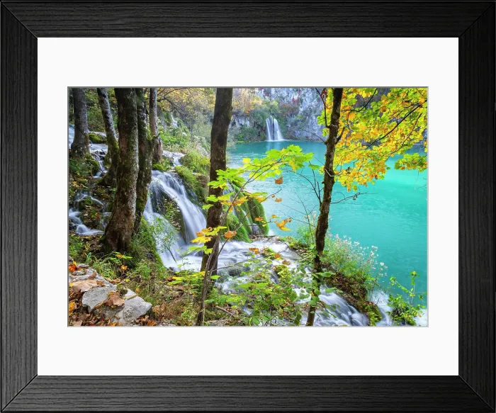 Framed Print : Plitvice lakes in autumn. Plitvice Jezera National Park, Lika-Senj county, Karlovac region, Croatia Framed Print : Plitvice lakes in autumn. Plitvice Jezera National Park, Lika-Senj county, Karlovac region, Croatia
