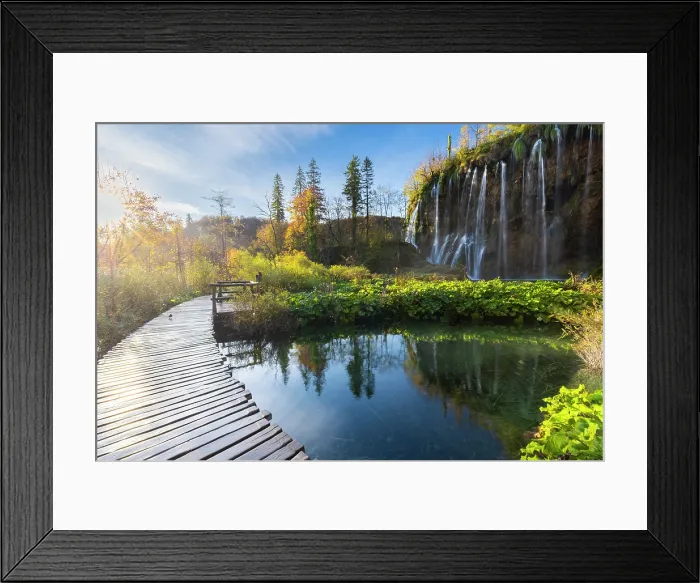 Framed Print : Plitvice lakes in autumn. Plitvice Jezera National Park, Lika-Senj county, Karlovac region, Croatia Framed Print : Plitvice lakes in autumn. Plitvice Jezera National Park, Lika-Senj county, Karlovac region, Croatia