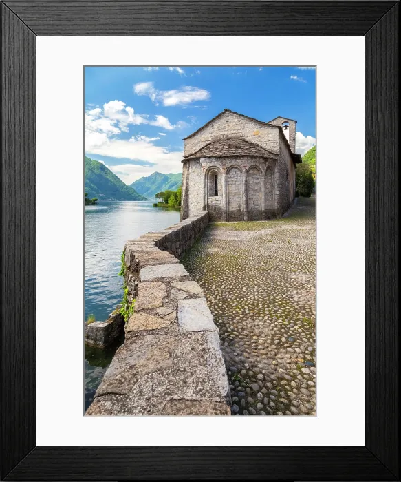 Framed Print : Chiesa di San Giacomo and Isola Comacina. Ossuccio, Tremezzina, Como Lake, Lombardy, Italy Framed Print : Chiesa di San Giacomo and Isola Comacina. Ossuccio, Tremezzina, Como Lake, Lombardy, Italy