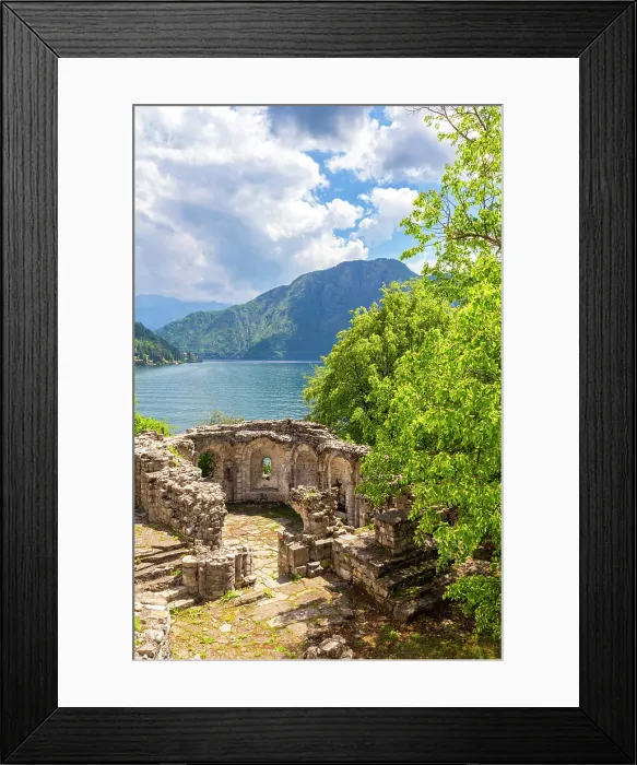 Framed Print : Isola Comacina and it's many churches. Ossuccio, Tremezzina, Como Lake, Lombardy, Italy Framed Print : Isola Comacina and it's many churches. Ossuccio, Tremezzina, Como Lake, Lombardy, Italy
