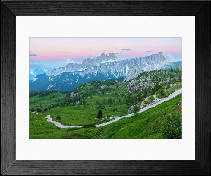 Framed Print : Croda da Lago and Lastoi di Formin at sunrise in summer. Dolomites, Belluno district, Veneto, Italy Framed Print : Croda da Lago and Lastoi di Formin at sunrise in summer. Dolomites, Belluno district, Veneto, Italy