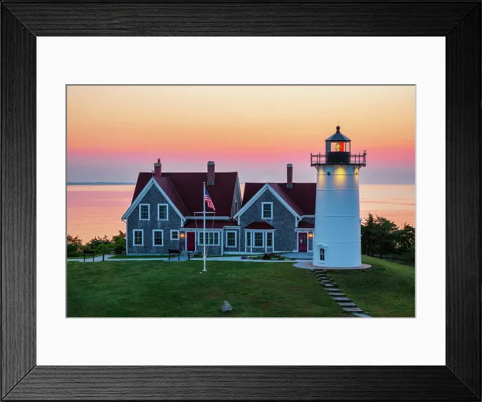 Framed Print : Sunrise at Nobska Lighthouse on Cape Cod, Falmouth, Massachusetts, USA Framed Print : Sunrise at Nobska Lighthouse on Cape Cod, Falmouth, Massachusetts, USA