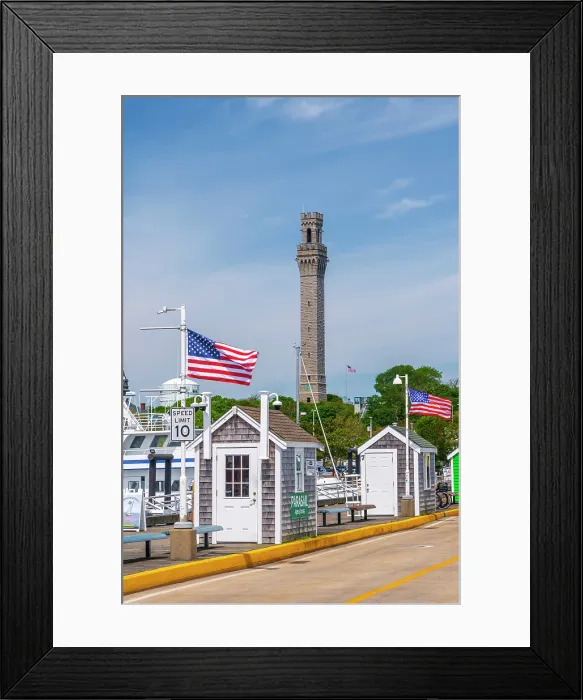 Framed Print : USA, Massachusetts, Cape Cod, Outer Cape, Provincetown, Provincetwon Wharf, MacMillan Pier, Pilgrim Monument Framed Print : USA, Massachusetts, Cape Cod, Outer Cape, Provincetown, Provincetwon Wharf, MacMillan Pier, Pilgrim Monument