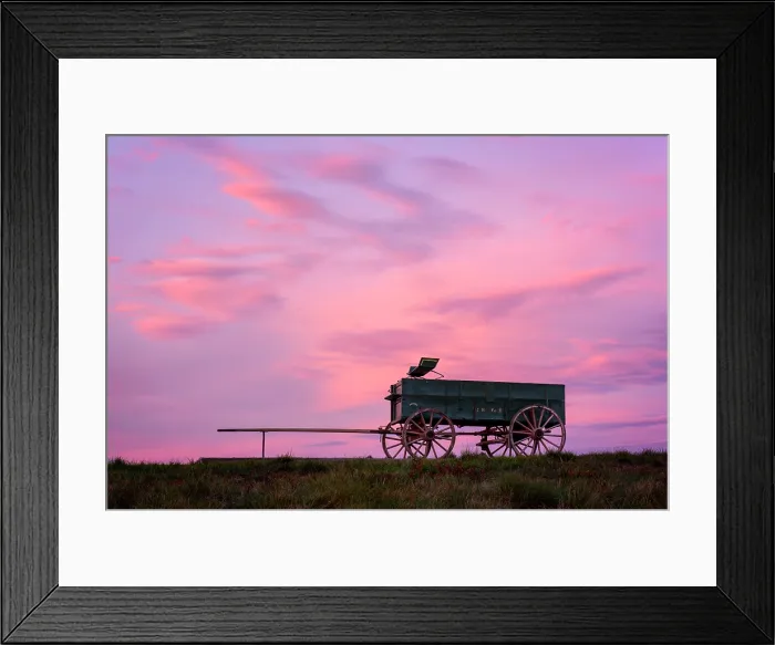 Framed Print : Sunset over old farm wagon, Wagon Hill Farm, Durham, New Hampshire, USA Framed Print : Sunset over old farm wagon, Wagon Hill Farm, Durham, New Hampshire, USA