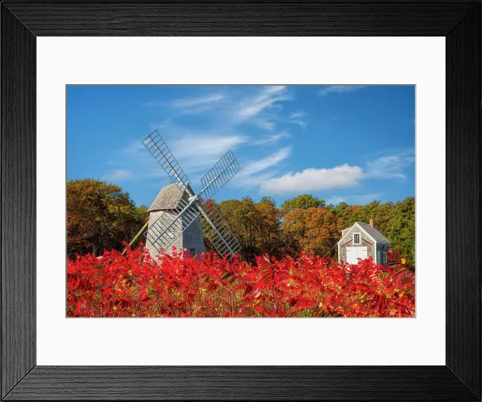 Framed Print : Old Higgins Farm Windmill in autumn, Cape Cod, Brewster, Massachusetts, USA Framed Print : Old Higgins Farm Windmill in autumn, Cape Cod, Brewster, Massachusetts, USA
