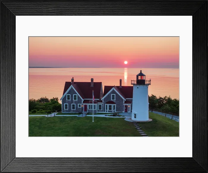 Framed Print : Sunrise over Nobska Lighthouse on Cape Cod, Falmouth, Massachusetts, USA Framed Print : Sunrise over Nobska Lighthouse on Cape Cod, Falmouth, Massachusetts, USA