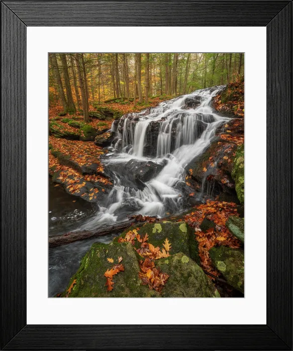 Framed Print : Tucker Brook Falls in autumn, Milford, New Hampshire, USA Framed Print : Tucker Brook Falls in autumn, Milford, New Hampshire, USA
