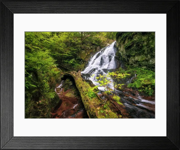 Framed Print : Bridal Veil Falls, Brook Walk, Moultonborough, New Hampshire, USA