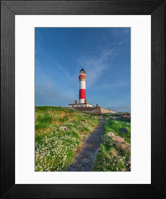 Framed Print : UK, Scotland, Aberdeenshire, Peterhead, Boddam, Buchan Ness Lighthouse