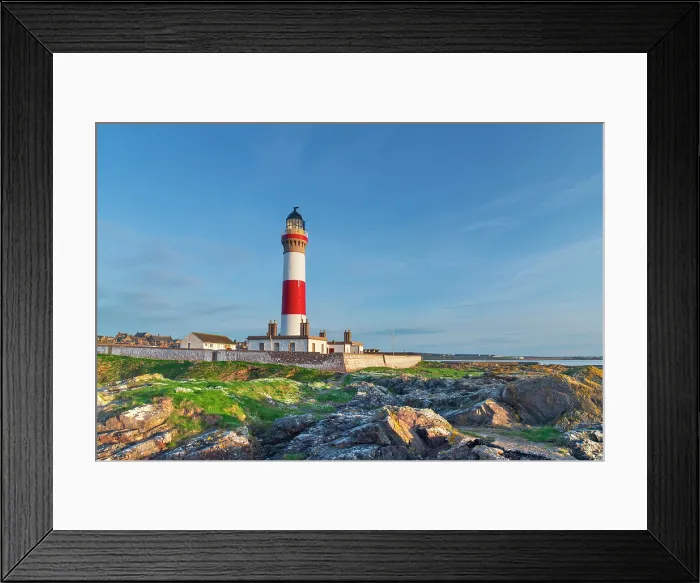 Framed Print : UK, Scotland, Aberdeenshire, Peterhead, Boddam, Buchan Ness Lighthouse