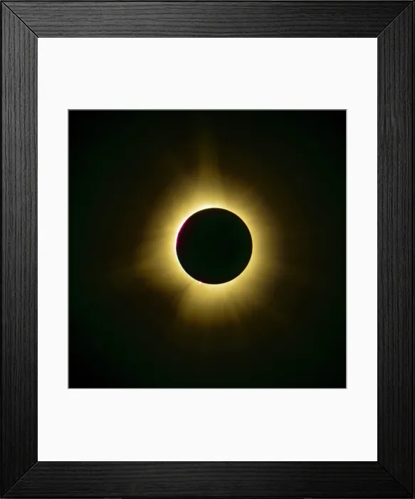 Framed Print : Sun's corona during total eclipse, Errol, New Hampshire, USA