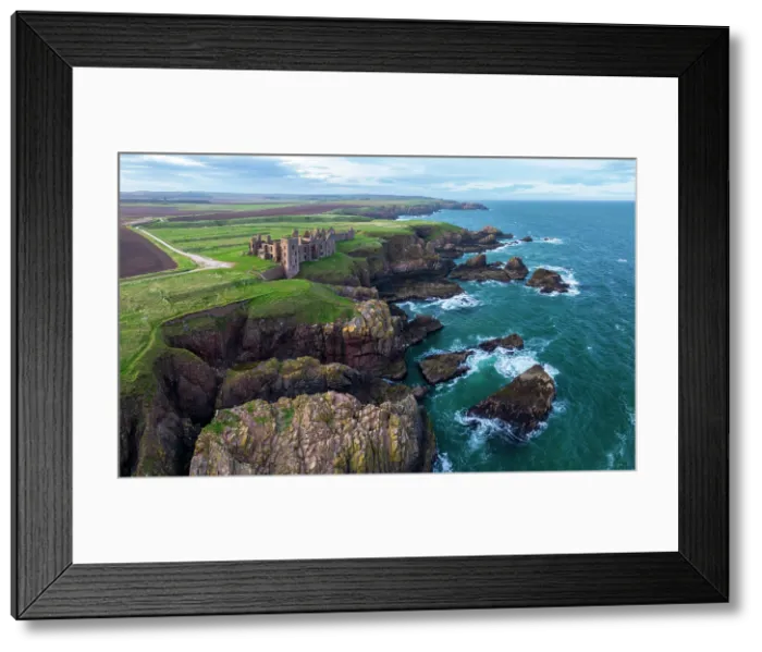 Framed Print : UK, Scotland, Aberdeenshire, Cruden Bay, Slains Castle Framed Print : UK, Scotland, Aberdeenshire, Cruden Bay, Slains Castle