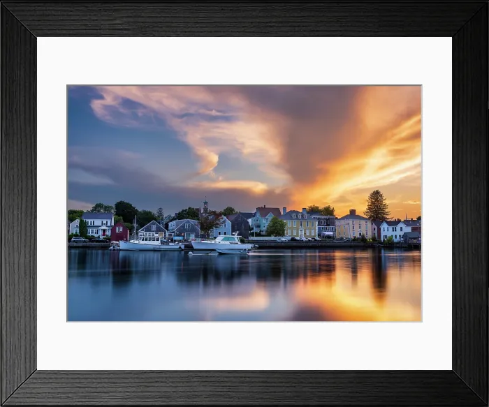 Framed Print : Seacoast reflection at sunset, South Portsmouth, New Hampshjire, USA Framed Print : Seacoast reflection at sunset, South Portsmouth, New Hampshjire, USA