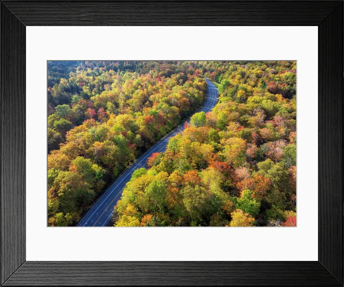 Framed Print : Road in autumn colors, Colebrook, New Hampshire, USA Framed Print : Road in autumn colors, Colebrook, New Hampshire, USA