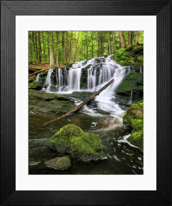 Framed Print : Spring at Tucker Brook Falls, Milford, New Hampshire, USa Framed Print : Spring at Tucker Brook Falls, Milford, New Hampshire, USa