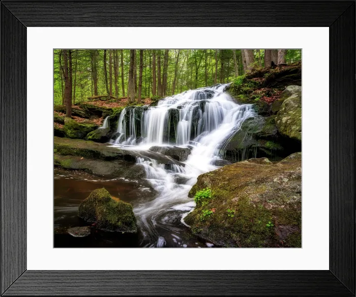 Framed Print : Spring at Tucker Brook Falls, Milford, New Hampshire, USA Framed Print : Spring at Tucker Brook Falls, Milford, New Hampshire, USA