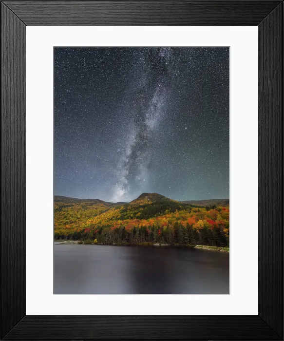 Framed Print : Milky Way over Beaver Pond, White Mountain National Forest, Kinsman Notch, North Woodstock, New Hampshire, USA Framed Print : Milky Way over Beaver Pond, White Mountain National Forest, Kinsman Notch, North Woodstock, New Hampshire, USA