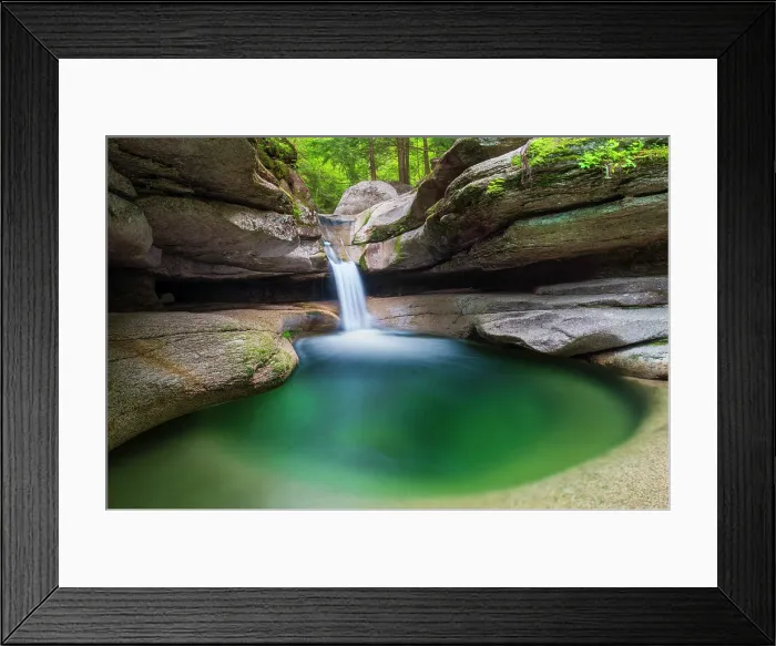 Framed Print : Cascade and punchbowl at Sabbaday Falls, White Mountain National Forest, New Hampshire, USA Framed Print : Cascade and punchbowl at Sabbaday Falls, White Mountain National Forest, New Hampshire, USA