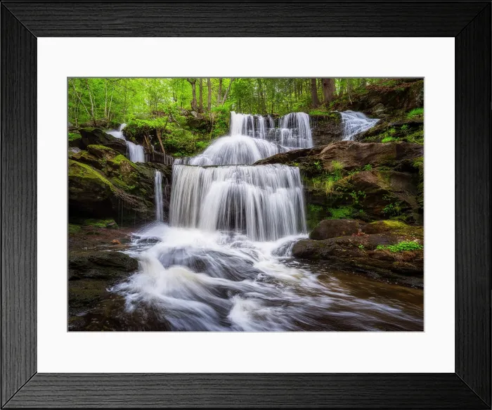 Framed Print : Spring at Garwin Falls, Wilton, New Hampshire, USA Framed Print : Spring at Garwin Falls, Wilton, New Hampshire, USA