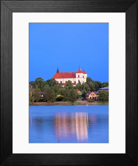 Framed Print : Church of the Visitation of the Blessed Virgin Mary at Dusk, Trakai, Lithuania Framed Print : Church of the Visitation of the Blessed Virgin Mary at Dusk, Trakai, Lithuania