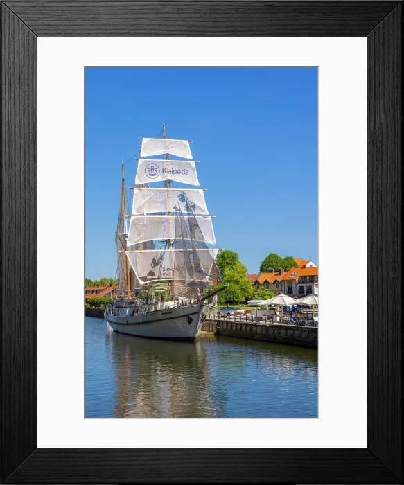 Framed Print : The Meridianas Sailing Ship on the Dane River, Klaipeda, Lithuania Framed Print : The Meridianas Sailing Ship on the Dane River, Klaipeda, Lithuania