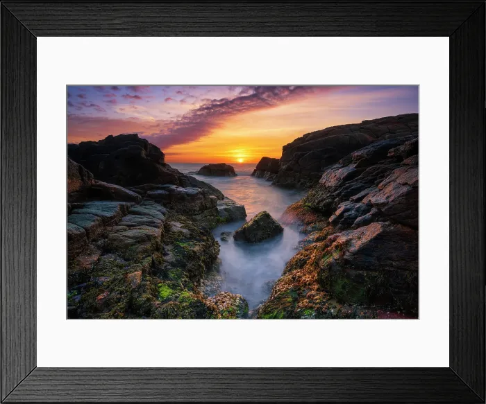 Framed Print : Sunrise from Hazard Rocks, Narragansett, Rhode Island, USA Framed Print : Sunrise from Hazard Rocks, Narragansett, Rhode Island, USA
