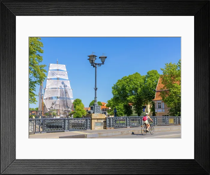 Framed Print : The Meridianas Sailing Ship on the Dane River, Klaipeda, Lithuania Framed Print : The Meridianas Sailing Ship on the Dane River, Klaipeda, Lithuania