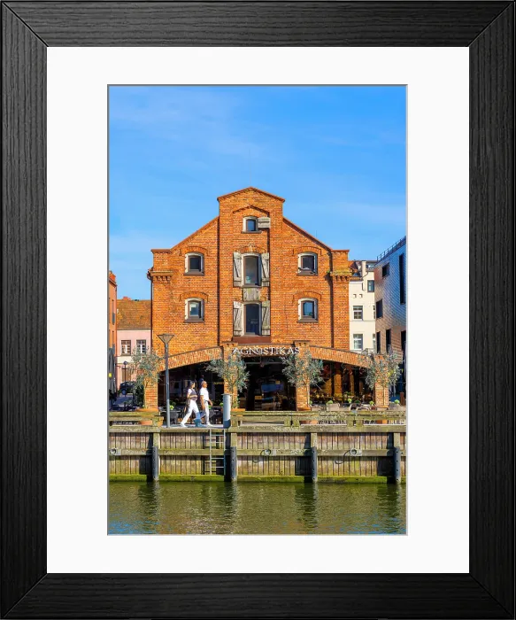 Framed Print : The Old Port Area of Klaipeda, Klaipeda, Lithuania Framed Print : The Old Port Area of Klaipeda, Klaipeda, Lithuania