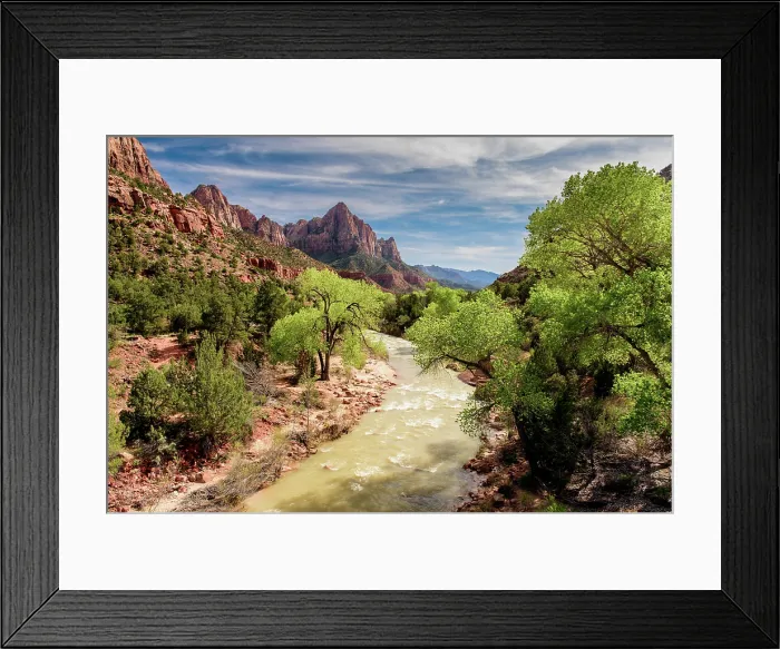 Framed Print : Virgin River in Zion National Park, Utah, USA Framed Print : Virgin River in Zion National Park, Utah, USA