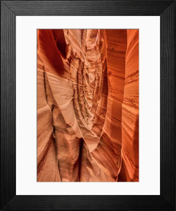 Framed Print : Zebra Canyon off Hole-in-the-Rock road, Grand Staircase-Escalante National Monument, Utah, USA