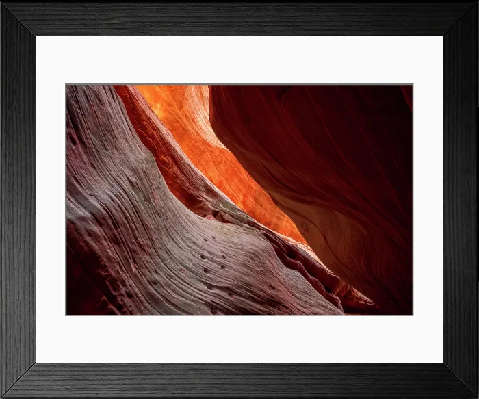 Framed Print : Ancient footholds in sandstone at Peek-a-Boo slot canyon near Kanab, Utah, USA Framed Print : Ancient footholds in sandstone at Peek-a-Boo slot canyon near Kanab, Utah, USA