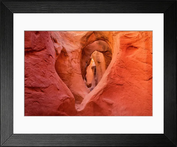 Framed Print : Slot canyon at Dry Fork Coyote Gulch in Grand Staircase-Escalante National Monument, Utah, USA Framed Print : Slot canyon at Dry Fork Coyote Gulch in Grand Staircase-Escalante National Monument, Utah, USA