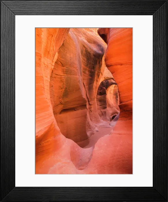 Framed Print : Slot canyon at Dry Fork Coyote Gulch in Grand Staircase-Escalante National Monument, Utah, USA Framed Print : Slot canyon at Dry Fork Coyote Gulch in Grand Staircase-Escalante National Monument, Utah, USA
