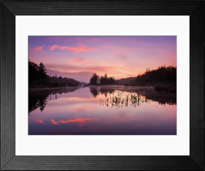 Framed Print : Sunrise relfection at Turtlehead Pond, Green Mountains, Marshfield, Vermont, USA Framed Print : Sunrise relfection at Turtlehead Pond, Green Mountains, Marshfield, Vermont, USA