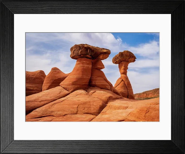 Framed Print : Toadstool hoodoos in Grand Staircase-Escalante National Monument, Utah, USA Framed Print : Toadstool hoodoos in Grand Staircase-Escalante National Monument, Utah, USA