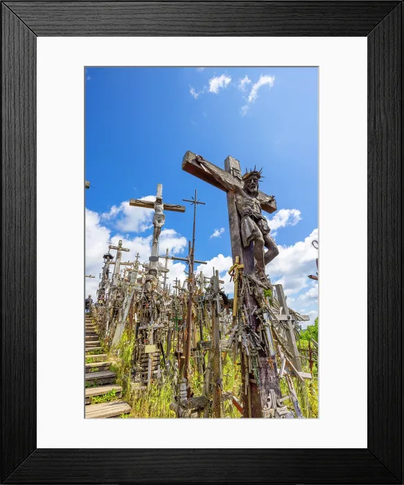 Framed Print : Hill of Crosses, Siauliai, Lithuania Framed Print : Hill of Crosses, Siauliai, Lithuania