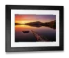 Autumn sunset reflection on Kettle Pond, Groton State Forest, Vermont, USA Framed Print