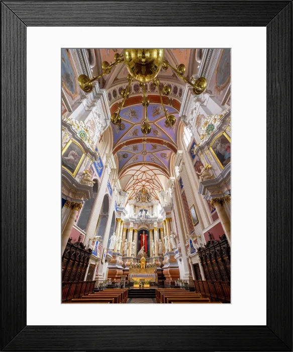 Framed Print : Interior of the Cathedral Basilica of Apostles St. Peter and St. Paul of Kaunas, Kaunas, Lithuania Framed Print : Interior of the Cathedral Basilica of Apostles St. Peter and St. Paul of Kaunas, Kaunas, Lithuania