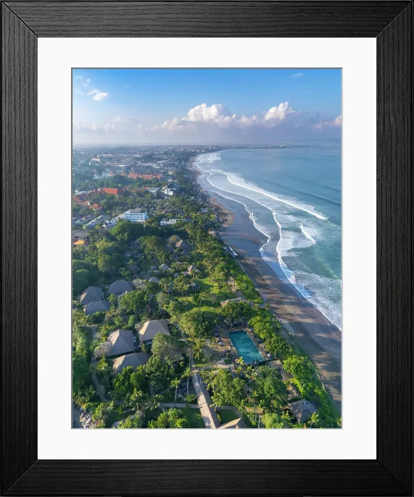 Framed Print : Oberoi Hotel and Seminyak Beach, Bali, Indonesia Framed Print : Oberoi Hotel and Seminyak Beach, Bali, Indonesia