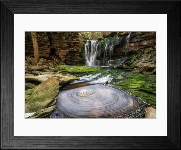 Framed Print : Swirl at Elakala Falls in Blackwater Falls State Park, West Virginia, USA Framed Print : Swirl at Elakala Falls in Blackwater Falls State Park, West Virginia, USA