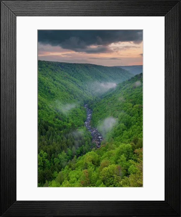 Framed Print : Blackwater Canyon at sunset, Blackwater Falls State Park, West Virginia, USA Framed Print : Blackwater Canyon at sunset, Blackwater Falls State Park, West Virginia, USA