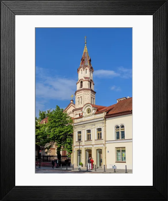 Framed Print : Orthodox Church of St. Nicholas and Town Hall Square, Vilnius, Lithuania Framed Print : Orthodox Church of St. Nicholas and Town Hall Square, Vilnius, Lithuania