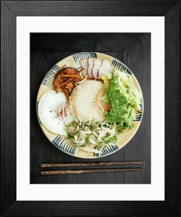 Framed Print : Nha Den Rice Plate, Hoi An, Quang Nam Province, Vietnam