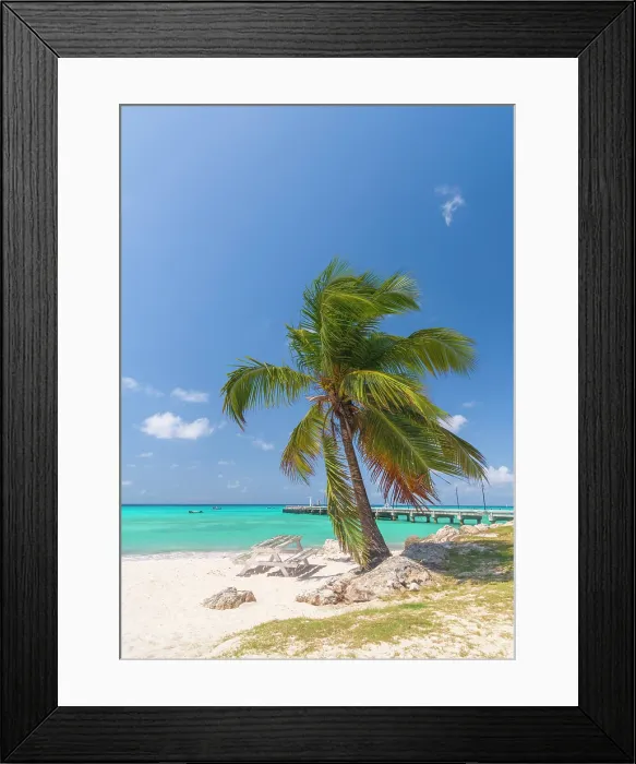 Framed Print : West Indies, Barbados, Christ Church, Oistins, Oistins Beach and Jetty Framed Print : West Indies, Barbados, Christ Church, Oistins, Oistins Beach and Jetty