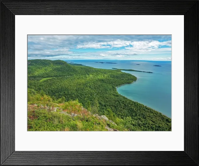 Framed Print : Looking out over Tee Harbour on Lake Superior in Sleeping Giant Provincial Park, Ontario, Canada Framed Print : Looking out over Tee Harbour on Lake Superior in Sleeping Giant Provincial Park, Ontario, Canada
