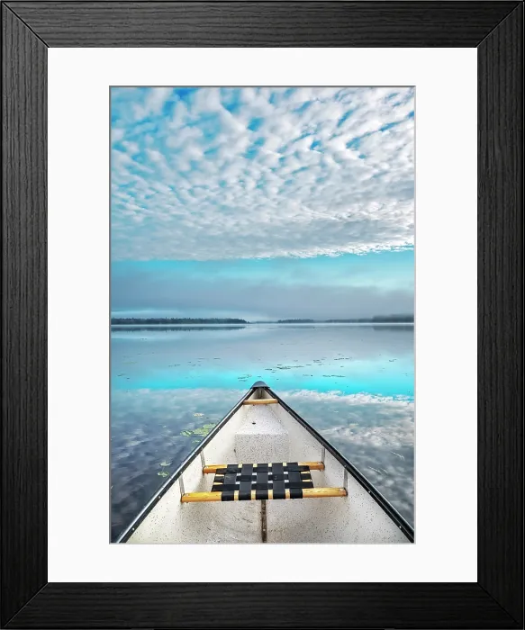 Framed Print : Canoe on Lake Travers, Algonquin Provincial Park, Ontario, Canada Framed Print : Canoe on Lake Travers, Algonquin Provincial Park, Ontario, Canada