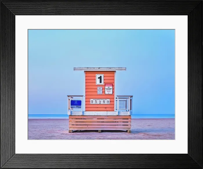 Framed Print : Lifeguard Tower at Victoria Beach, Cobourg, Ontario, Canada Framed Print : Lifeguard Tower at Victoria Beach, Cobourg, Ontario, Canada